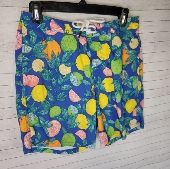 ABERCROMBIE & FITCH CITRUS SWIM BOARD SHORTS, sz 28 - Picture 2 of 9
